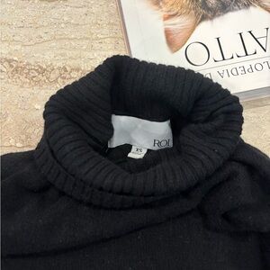 Women's Black Turtleneck Sweater